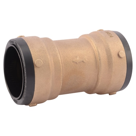 Sharkbite SharkBite Push to Connect 2 in. 2 in. D Brass Coupling UXL0154